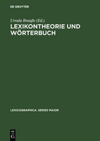 Abbildung von: Lexikontheorie und Wörterbuch - De Gruyter Mouton