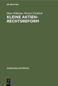 Abbildung von: Kleine Aktienrechtsreform - De Gruyter