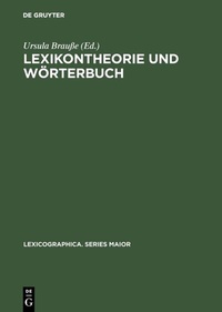 Abbildung von: Lexikontheorie und Wörterbuch - De Gruyter Mouton