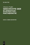 Cover: Ebene Geometrie - De Gruyter