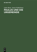 Cover: Paulus und die Urgemeinde - De Gruyter