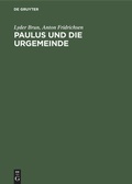 Cover: Paulus und die Urgemeinde - De Gruyter