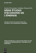 Cover: Les Transports d'&Eacute;nergie - De Gruyter Mouton