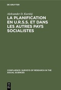Cover: La planification en U.R.S.S. et dans les autres pays socialistes - De Gruyter Mouton