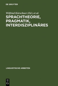 Abbildung von: Sprachtheorie, Pragmatik, Interdisziplinäres - De Gruyter