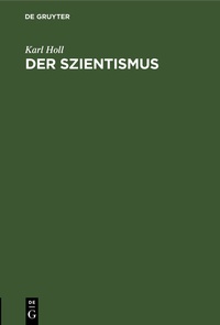 Enlarge image Cover: Der Szientismus - De Gruyter
