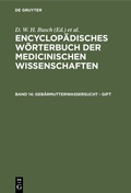 Cover: Geb&auml;rmutterwassersucht - Gift - De Gruyter