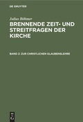 Cover: Zur christlichen Glaubenslehre - De Gruyter