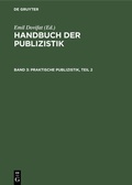 Cover: Praktische Publizistik, Teil 2 - De Gruyter Mouton