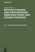 Cover: Von den gro&szlig;en Operationen - De Gruyter