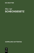 Cover: Scheckgesetz - De Gruyter
