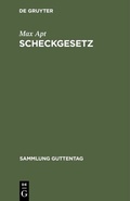 Cover: Scheckgesetz - De Gruyter