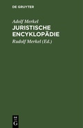 Cover: Juristische Encyklop&auml;die - De Gruyter