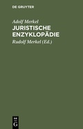 Cover: Juristische Enzyklop&auml;die - De Gruyter