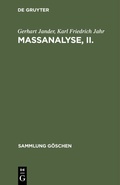 Cover: Ma&szlig;analyse, II. - De Gruyter
