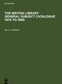 Bild: The British Library General Subject Catalogue 1975 to 1985 / A - Airports - De Gruyter Saur
