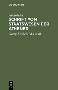 Cover: Schrift vom Staatswesen der Athener - De Gruyter