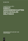 Cover: Kreditgenossenschaften nach Schulze-Delitzsch - De Gruyter