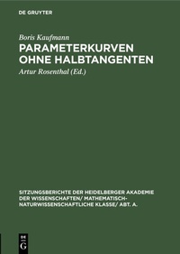 Abbildung von: Parameterkurven ohne Halbtangenten - De Gruyter