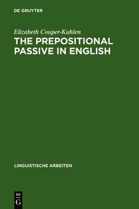 Enlarge image Cover: The prepositional passive in English - De Gruyter