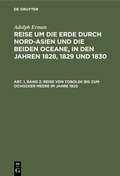 Cover: Reise von Tobolsk bis zum Ochozker Meere im Jahre 1820 - De Gruyter