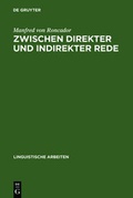 Cover: Zwischen direkter und indirekter Rede - De Gruyter