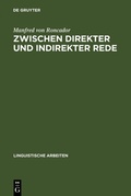 Cover: Zwischen direkter und indirekter Rede - De Gruyter