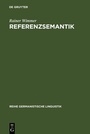 Cover: Referenzsemantik - De Gruyter