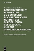 Cover: Formelles Grundbuchrecht - De Gruyter