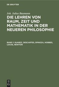 Cover: Suarez, Descartes, Spinoza, Hobbes, Locke, Newton - De Gruyter