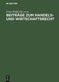 Cover: Beitr&auml;ge zum Handels- und Wirtschaftsrecht - De Gruyter