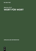 Cover: Wort f&uuml;r Wort - De Gruyter