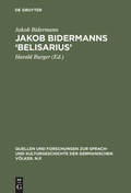 Cover: Jakob Bidermanns 'Belisarius' - De Gruyter Mouton