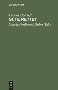 Cover: G&uuml;te rettet - De Gruyter