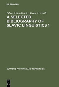 Enlarge image Cover: A selected bibliography of Slavic linguistics 1 - De Gruyter Mouton
