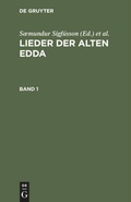 Cover: Lieder der alten Edda. Band 1 - De Gruyter Mouton