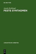 Cover: Feste Syntagmen - De Gruyter