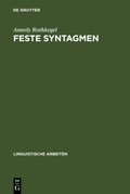 Cover: Feste Syntagmen - De Gruyter