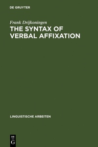 Enlarge image Cover: The Syntax of Verbal Affixation - De Gruyter
