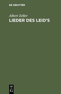 Cover: Lieder des Leid's - De Gruyter