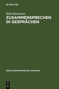 Cover: Zusammensprechen in Gespr&auml;chen - De Gruyter