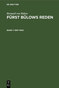 Enlarge image Cover: 1897-1903 - De Gruyter