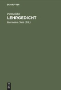 Cover: Lehrgedicht - De Gruyter Mouton
