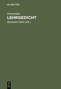 Cover: Lehrgedicht - De Gruyter Mouton