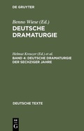 Cover: Deutsche Dramaturgie der Sechziger Jahre - De Gruyter