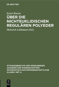Abbildung von: Über die nichteuklidischen regulären Polyeder - De Gruyter