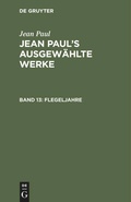 Cover: Flegeljahre - De Gruyter