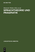 Cover: Sprachtheorie und Pragmatik - De Gruyter