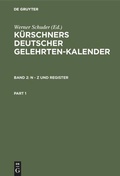 Cover: N - Z und Register - De Gruyter