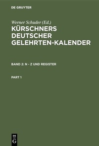 Abbildung von: N - Z und Register - De Gruyter